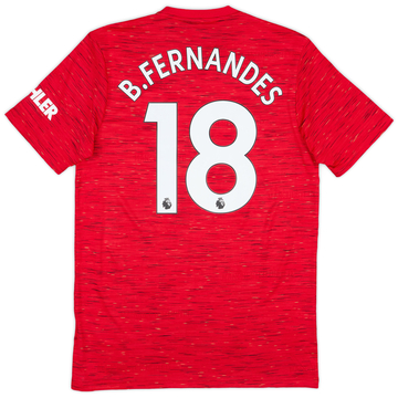2020-21 Manchester United Maillot Domicile B.Fernandes #18 - 10/10 - (M)