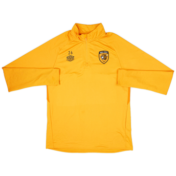 2021-22 Hull City Version joueur Umbro Haut d'entraînement 1/4 Zip #26 - 9/10 - (L)