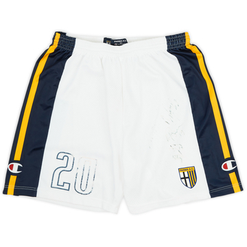 2003-04 Parma Short extérieur version joueur 'signé' #20 - 5/10 - (L)