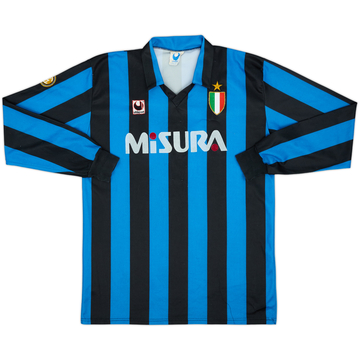 1989-90 Inter Milan Maillot Domicile Manches Longues - 8/10 - (XL)