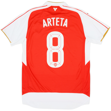 Maillot domicile Arsenal 2015-16 Arteta #8 - 8/10 - (M)