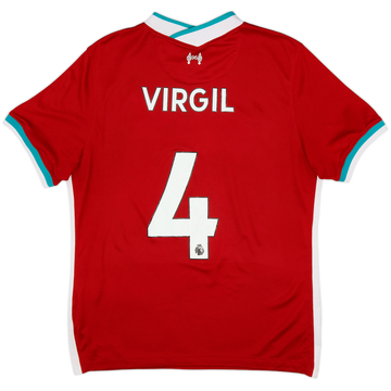2020-21 Liverpool Maillot Domicile Virgil #4 - 6/10 - (L)