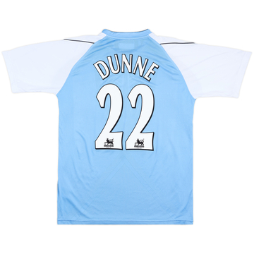 2006-07 Manchester City maillot domicile Dunne #22 - 8/10 - (L)