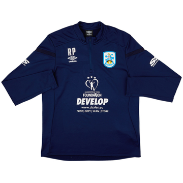 2022-23 Huddersfield Édition Staff Umbro Haut d'entraînement 1/4 Zip RP - 8/10 - (L)