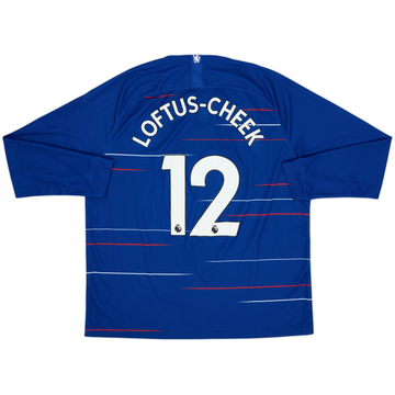 2018-19 Chelsea Maillot Domicile Manches Longues Loftus-Cheek #12 (XXL)