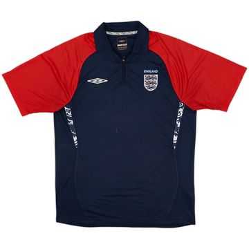 2007-08 England Umbro Polo 1/4 zip - 7/10 - (L)