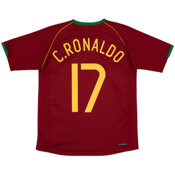 2006-08 Portugal Maillot domicile C.Ronaldo #17 - 6/10 - (XL.Boys)