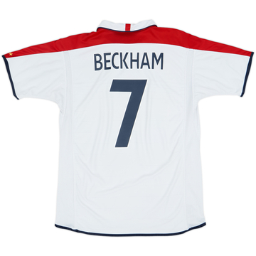 2003-05 England Maillot Domicile Beckham #7 - 5/10 - (L)