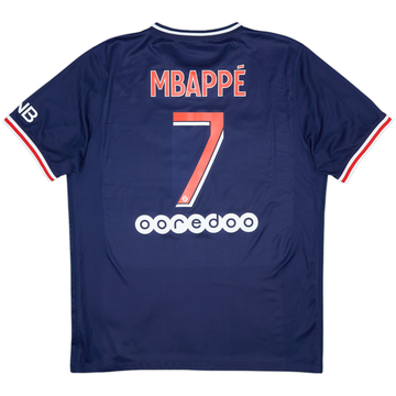 2020-21 Paris Saint-Germain Maillot Domicile Mbappe #7 - 8/10 - (L)