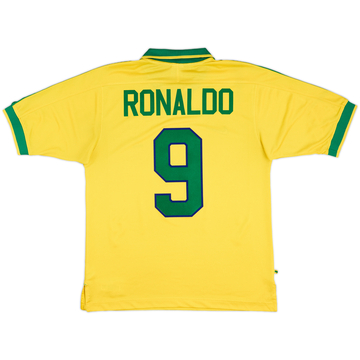 1997-98 Brazil Maillot domicile Ronaldo #9 - 5/10 - (M)