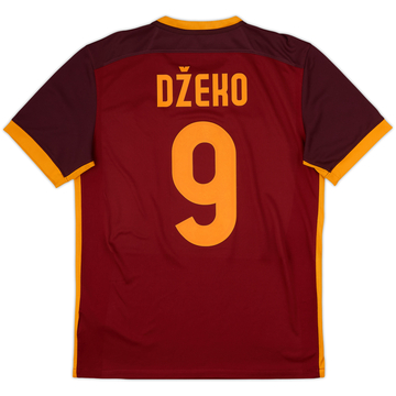 2015-16 Roma Maillot Domicile Dzeko #9 - 8/10 - (M)
