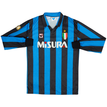 1989-90 Inter Milan Maillot Domicile Manches Longues - 7/10 - (L)