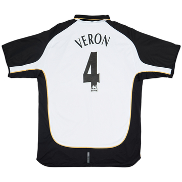2001-02 Manchester United Maillot Centenaire extérieur/troisième Veron #4 - 8/10 - (XL)