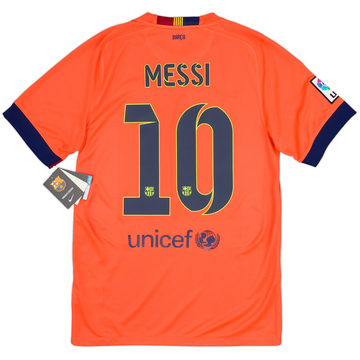 2014-15 Barcelona Maillot extérieur Messi #10 (S)