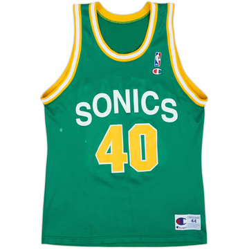 1990-95 Seattle SuperSonics Kemp #40 Champion Maillot extérieur - 7/10 - (L)