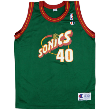 1995-97 Seattle SuperSonics Kemp #40 Maillot extérieur Champion - 6/10 - (XL.Boys)