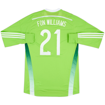 Maillot GK Wales 2014-15 version joueur Fon Williams #21 - 9/0 - (L)