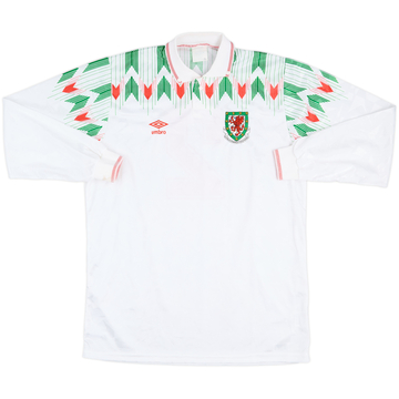 1990-92 Wales Maillot de match extérieur ML #2