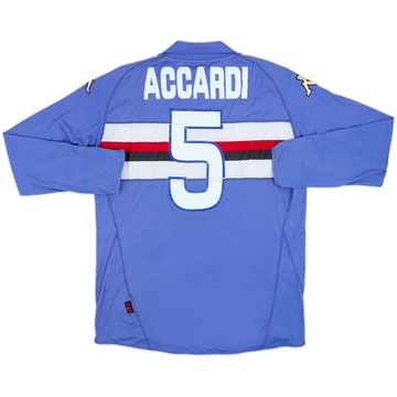 2008-09 Sampdoria Maillot domicile manches longues Accardi #5 - 5/10 - (XL)