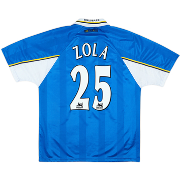1997-99 Chelsea Maillot Domicile Zola #25 - 8/10 - (L)