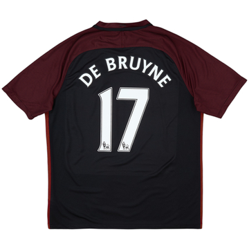 2016-17 Manchester City Maillot extérieur De Bruyne #17 - 8/10 - (XL)