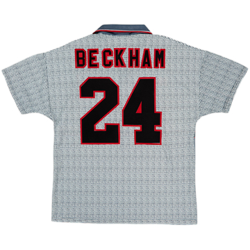 1995-96 Manchester United Maillot extérieur Beckham #24 - 6/10 - (L)