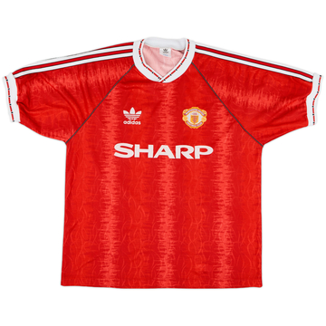 1990-92 Maillot domicile Manchester United - 8/10 - (L)