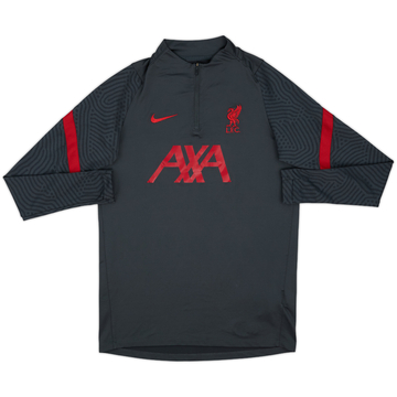 2020-21 Liverpool Nike Haut d'entraînement 1/4 Zip - 8/10 - (M)