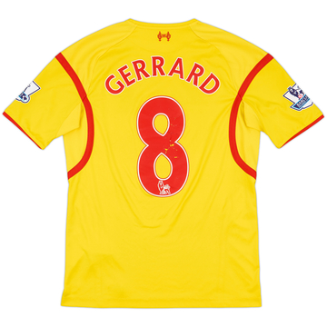 Maillot extérieur Liverpool 2014-15 Gerrard #8 - 5/10 - (M)