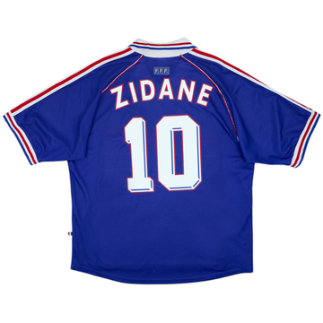 1998-00 France Maillot Domicile Zidane #10 - 8/10 - (XL)