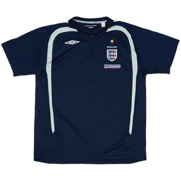 2006-07 England Umbro Polo 1/4 Zip - 9/10 - (L)