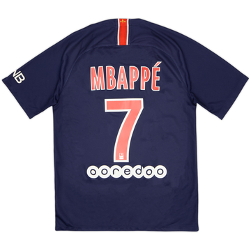 2018-19 Paris Saint-Germain Maillot domicile Mbappe #7 - 6/10 - (S)