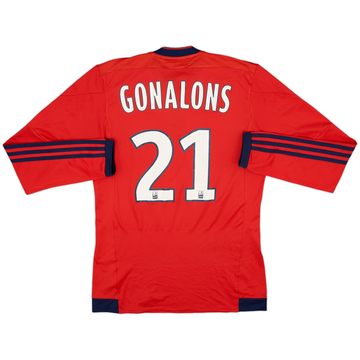 2015-16 Lyon Maillot Extérieur ML Gonalons #21 - 6/10 - (S)