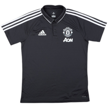 2017-18 Manchester United adidas Polo - 9/10 - (M)
