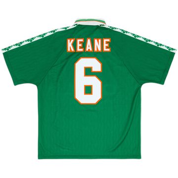 1996-98 Ireland Maillot Domicile Keane #6 - 10/10 - (XL)