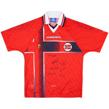 1997-98 Norway Maillot Domicile 'Signé' - 8/10 - (M)
