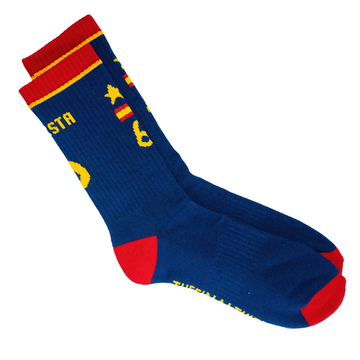 2010-11 Espagne Iniesta #6 Chaussettes Extérieur