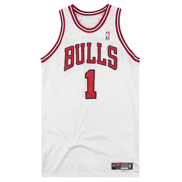 2002-03 Maillot Nike Chicago Bulls Crawford #1 porté en match (domicile) XL