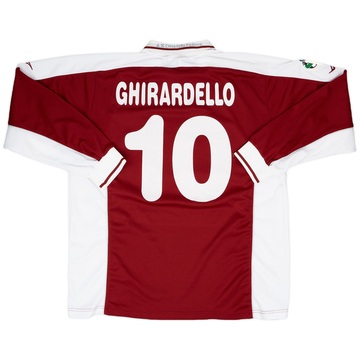 2001-02 Cittadella Maillot Domicile ML Version match Ghirardello #10