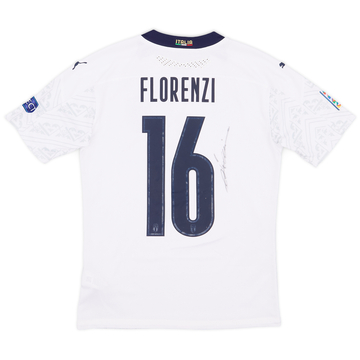 Maillot 2020 Italy extérieur version match signé Nations League Florenzi #16