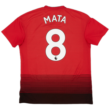 2018-19 Manchester United Maillot domicile Mata #8 - 5/10 - (M)