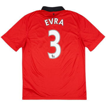 2013-14 Manchester United Maillot Domicile Evra #3 - 8/10 - (S)