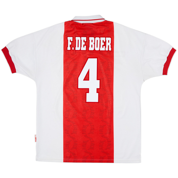 1998-99 Ajax Maillot Domicile F.De Boer #4 - 8/10 - (L)
