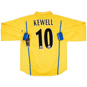 2000-02 Leeds United Maillot Extérieur Manches Longues Kewell #10 (M)