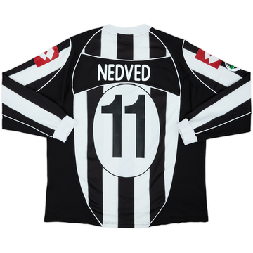 2002-03 Juventus Maillot Domicile ML Nedved #11 - 5/10 - (XL)