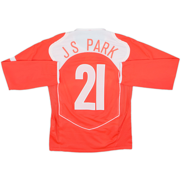 2004-06 Corée du Sud Maillot Domicile ML Version Joueur J.S.Park #21 - 5/10 - (S)