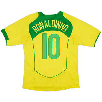 2004-06 Brazil Maillot domicile Ronaldinho #10 - 6/10 - (L)