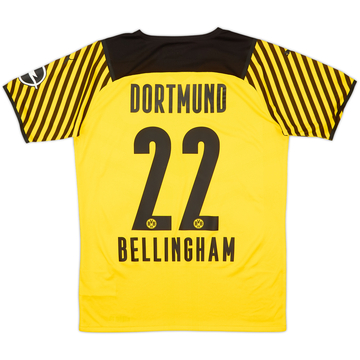 2021-22 Borussia Dortmund Maillot Domicile Version Joueur Bellingham #22 (L)