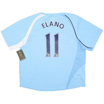 2008-09 Manchester City Maillot domicile Elano #11 (XL)
