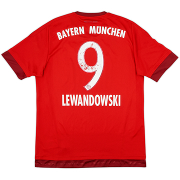 2015-16 Bayern Munich Maillot Domicile Lewandowski #9 - 4/10 - (M)